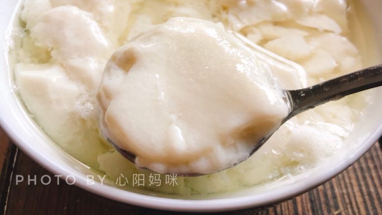 豆腐的形成,这时就可以吃豆腐花啦!