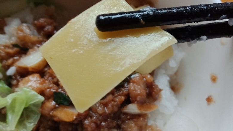 黑椒猪肉饭配粉滤,成品