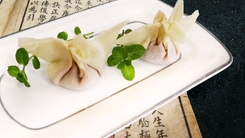牛肉海参小馄饨,天鹅小馄饨,像吗😊
