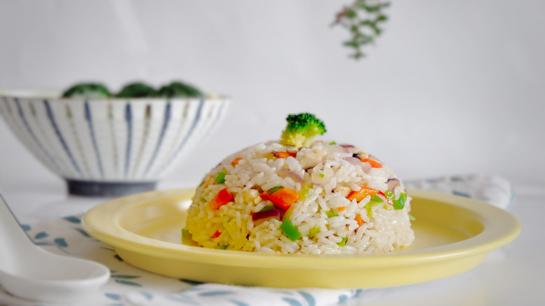 快手早餐—时蔬炒饭,成品图~