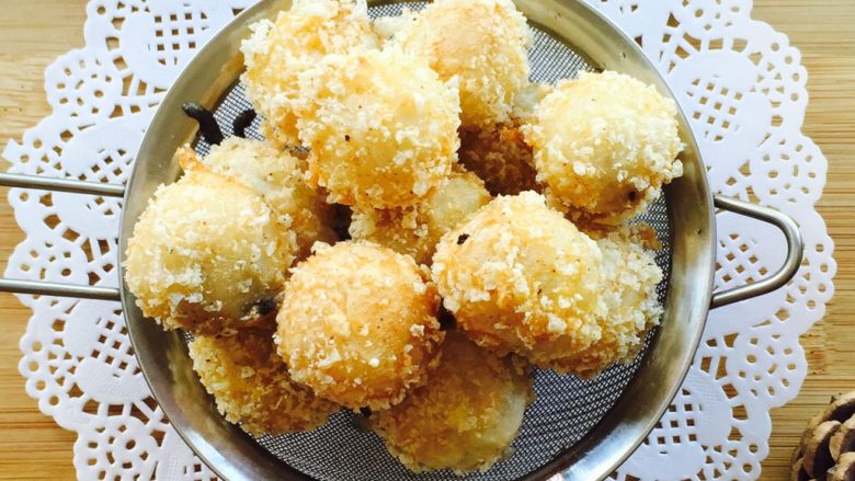 团团圆圆~油炸黄金汤圆,成品图😋