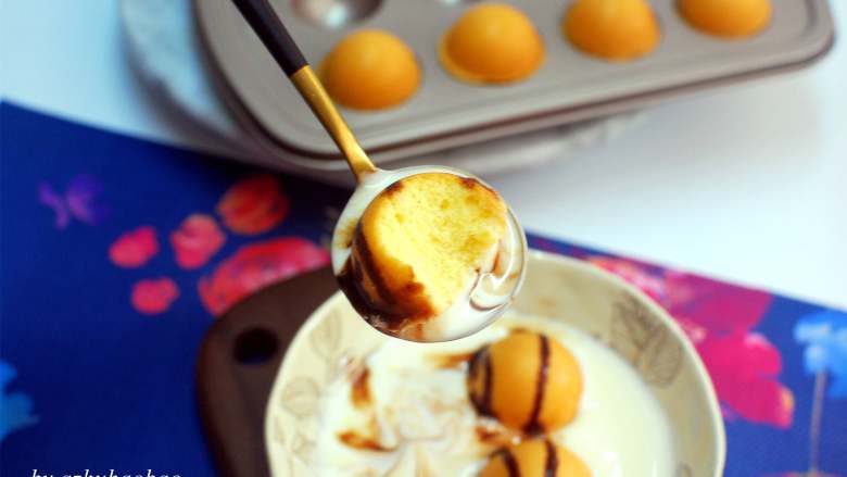 不一样的元宵，球形小蛋糕,成品图