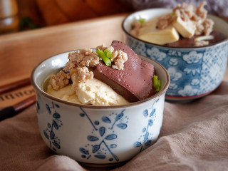 红白豆腐炖肉末