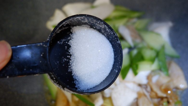 滑熘鸡片,1茶匙白糖,