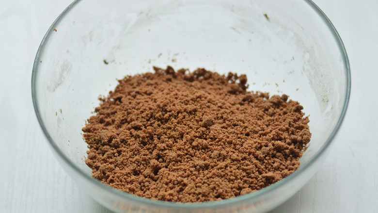 红糖核桃派,混合好的样子,呈粗砂状态
