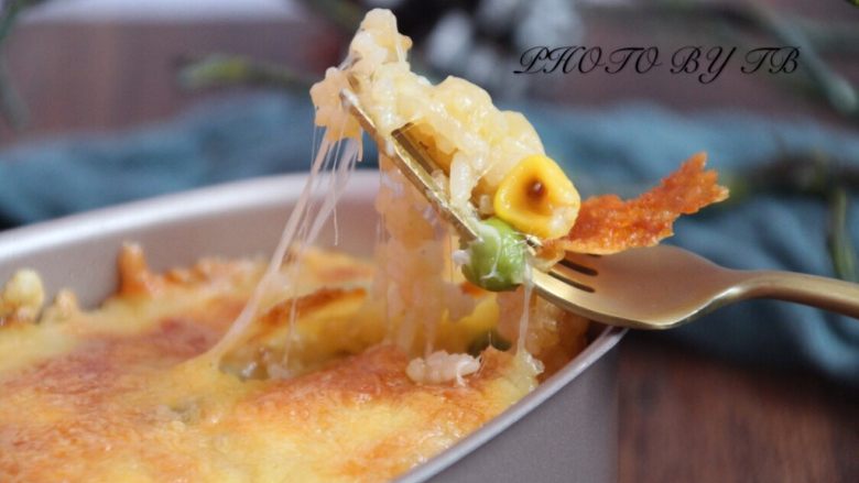 芝士焗饭,成品