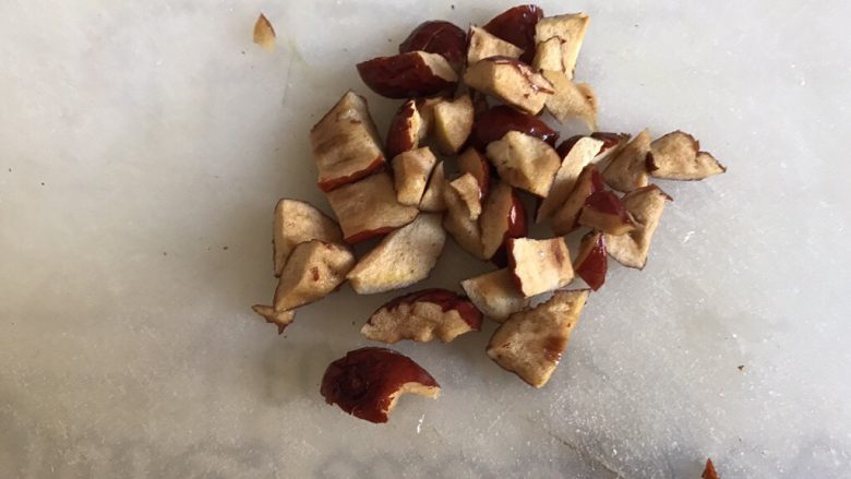 一人食 南瓜杂粮饭,<a style='color:red;display:inline-block;' href='/shicai/ 2470'>红枣</a>洗净去核,切成小丁