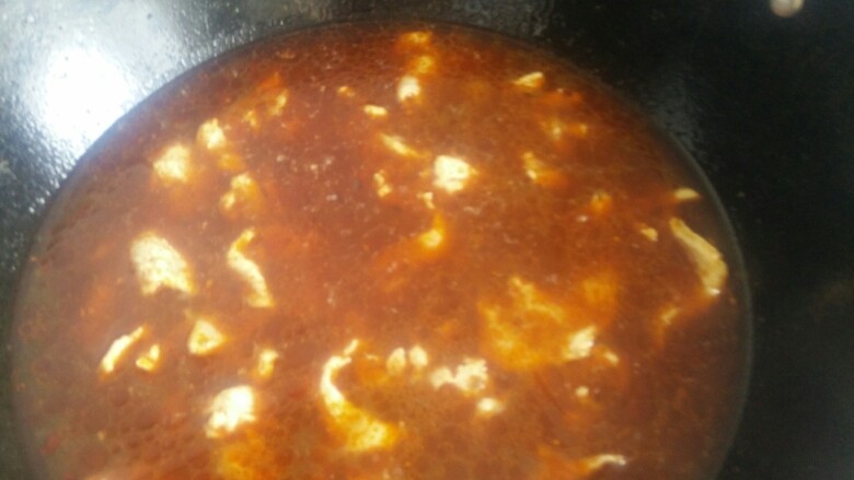 水煮肉片,中火稍微煮一会约2分钟