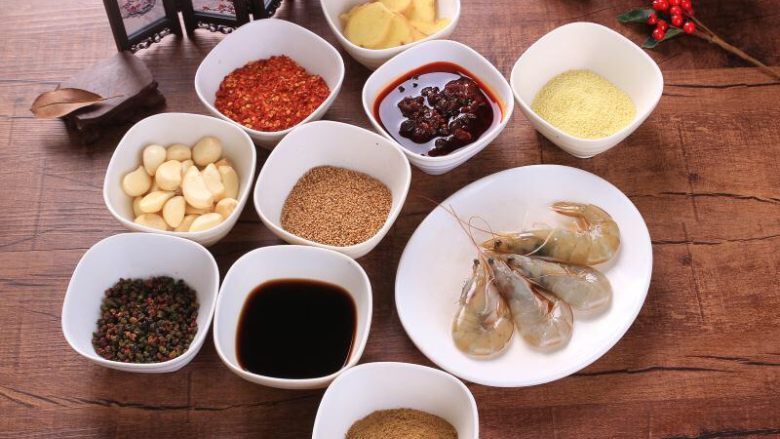 干锅香辣虾,准备食材