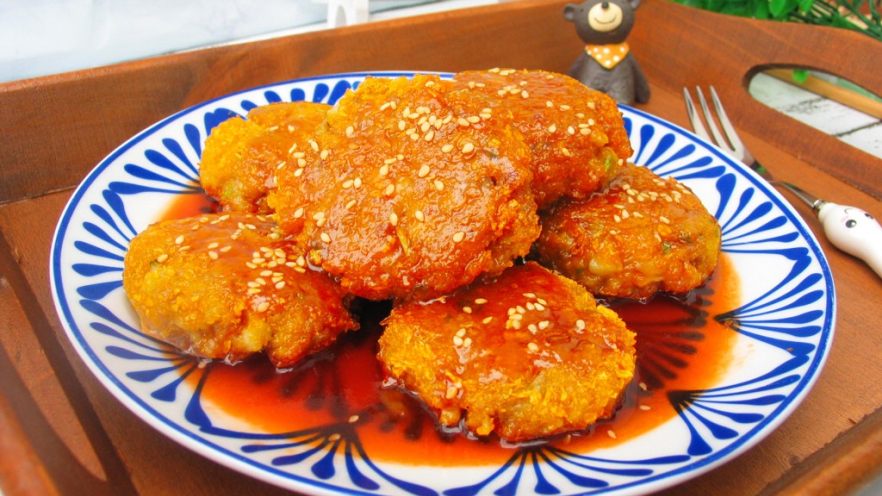 酸甜莲藕肉饼