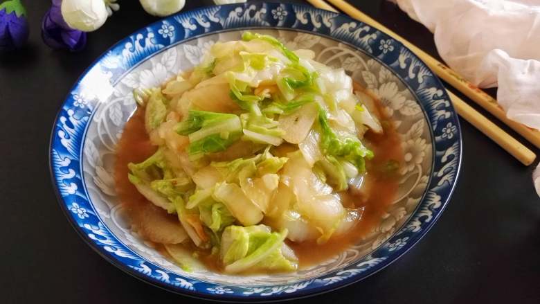 快炒+营养+美味的蚝油小白菜