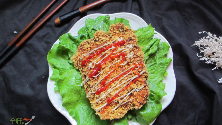 香酥鸡排,建议搭配沙拉菜或者土豆条一起吃～