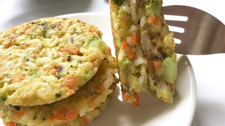 鲜虾杂蔬米饼,咬一口很香