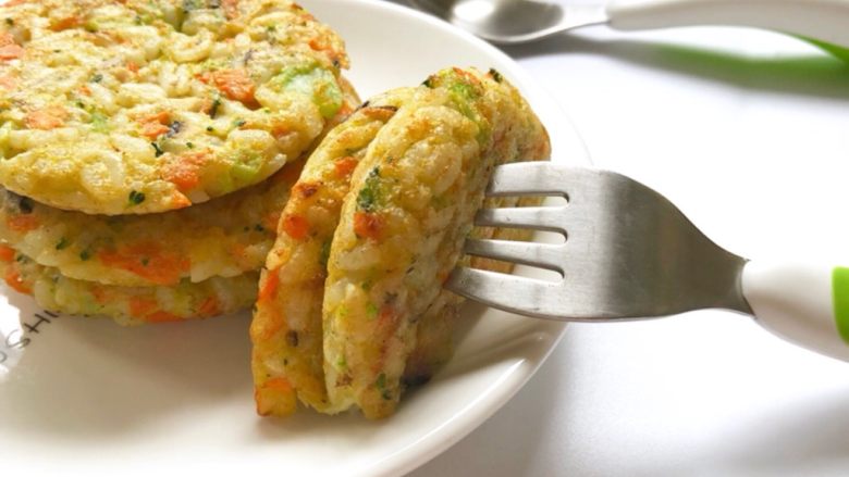 鲜虾杂蔬米饼