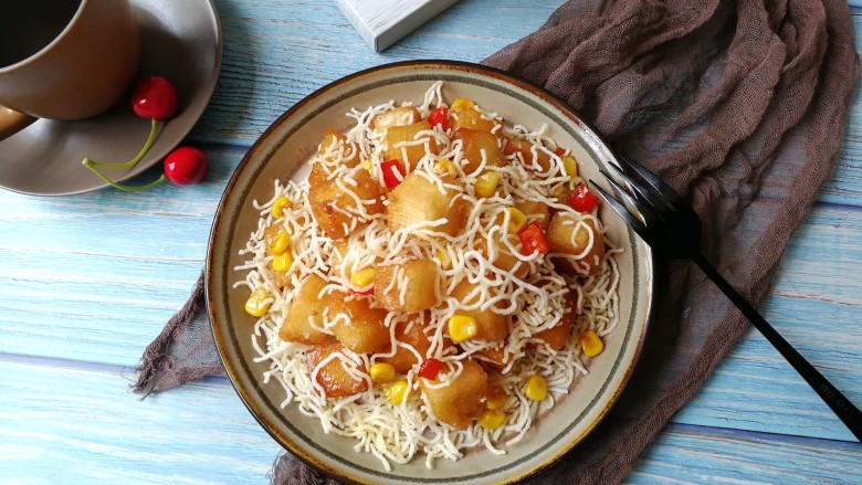 银丝馒头丁,成品图!