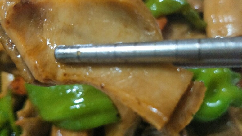 尖椒炒肚片,好了开吃吧,味道老香了