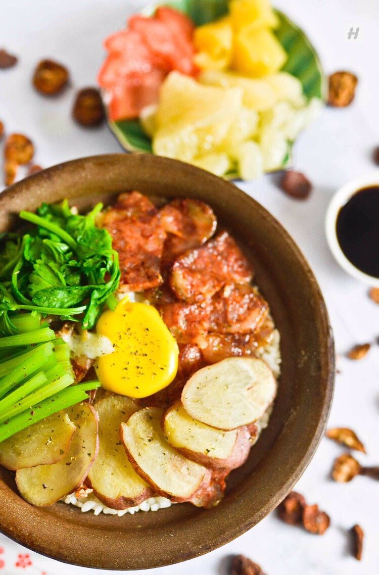 腊肉红薯煲仔饭