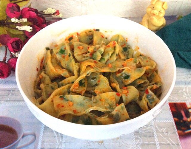 韭菜鸡蛋手擀面,想吃吗?