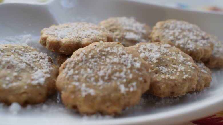 葵花籽苏打饼干,成品图。