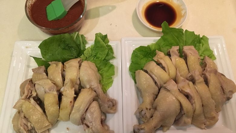红糟鸡腿+白切鸡腿,一鸡两吃!
