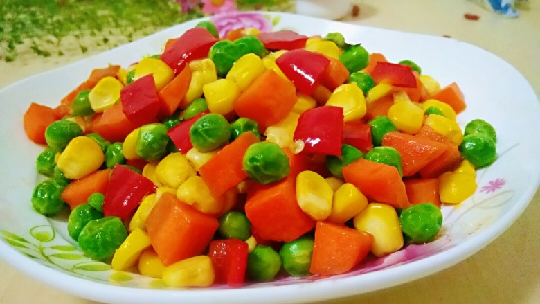治愈菜~五彩丁盖饭,开饭喽!