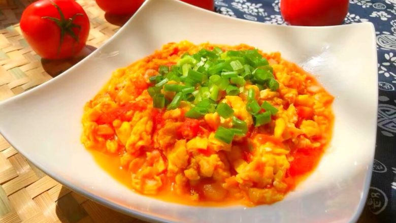 番茄炒蛋,漂亮吧