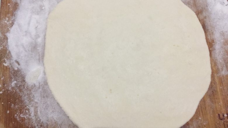 菠菜火烧,做成面皮