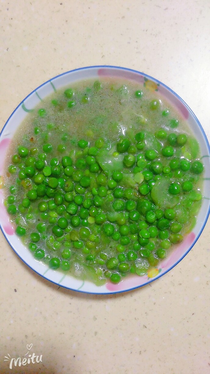 丝瓜青豆