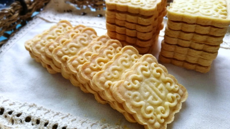 玉米油版酥性饼干,成品图!