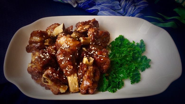 糖醋排骨,装盘