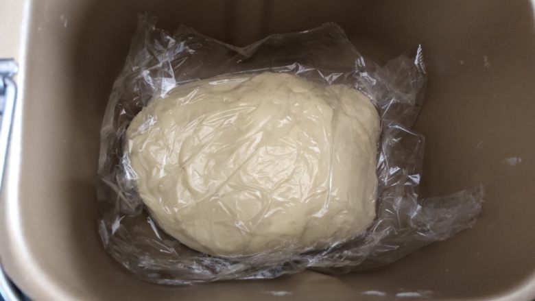 小熊挤挤包,盖上保鲜膜,静置5分钟,让面团休息一会
打开发酵功能,50分钟即可!