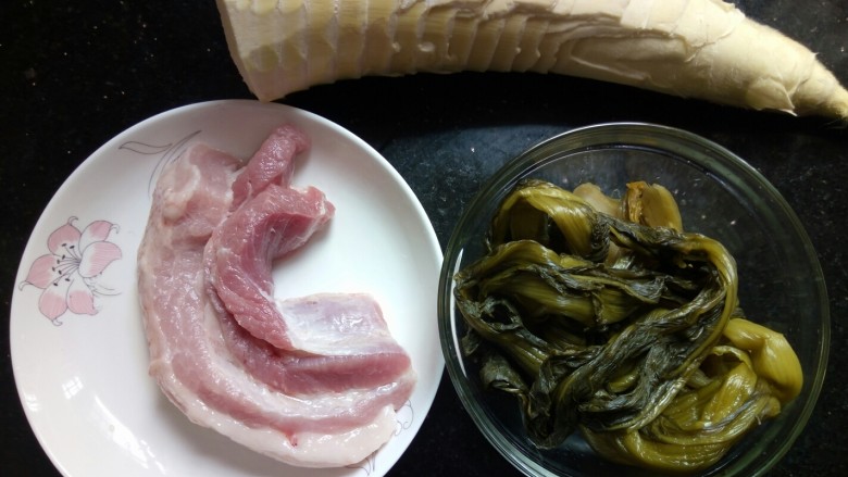 春笋酸菜炒五花肉&吃出春天的味道,备好食材
