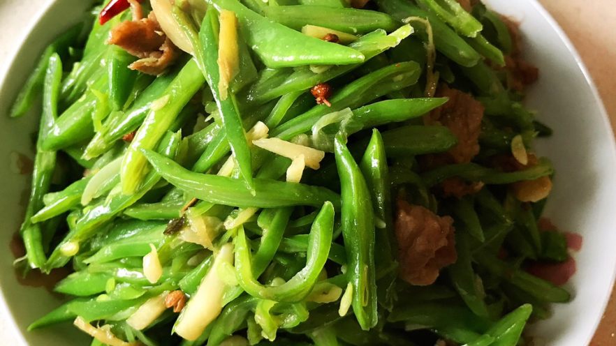 豆角炒肉