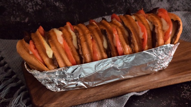 千层汉堡,成品图