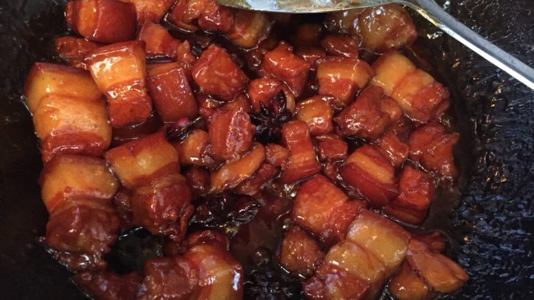 红烧肉,汤汁收干