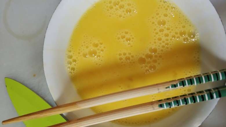 仿网红蛋包饭~,打散