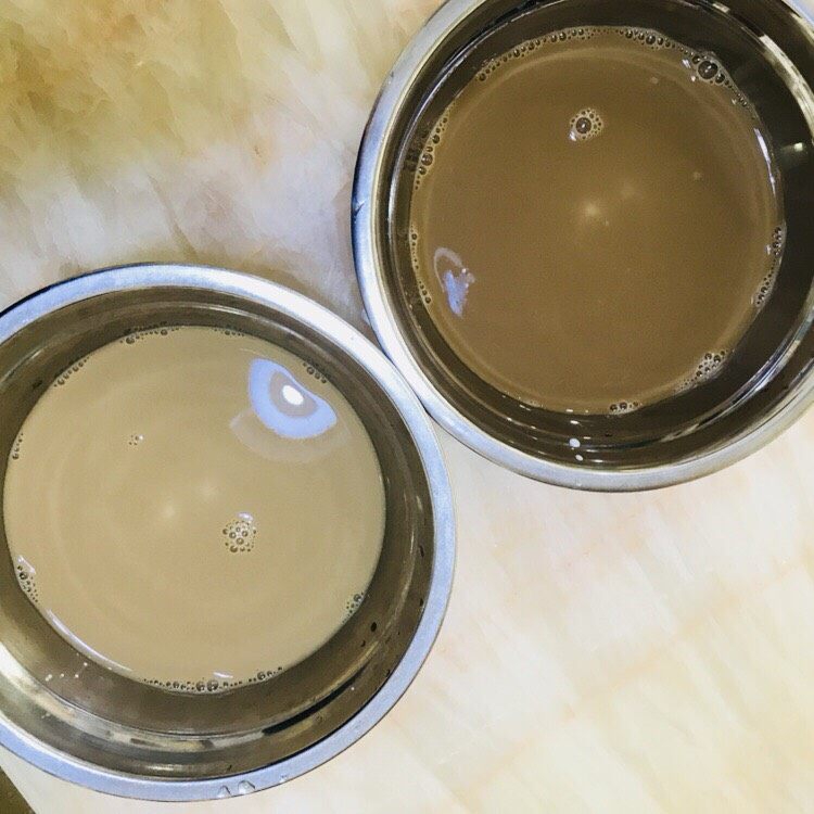 红糖馒头咖啡馒头,加入牛奶,酵母