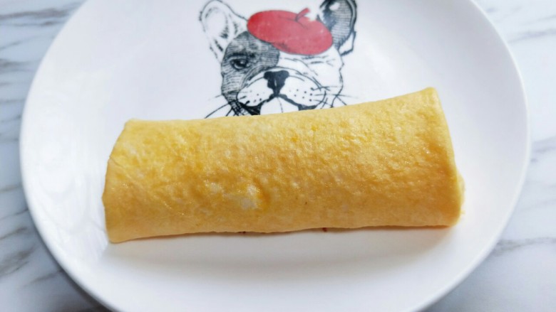 #辅食计划#蒸出来的虾肉鸡蛋卷,这样就好了,我做了两只鸭蛋。(做了两张蛋饼)可根据个人需求增减。