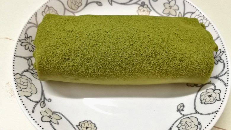 改良简单版网红抹茶奶油毛巾卷