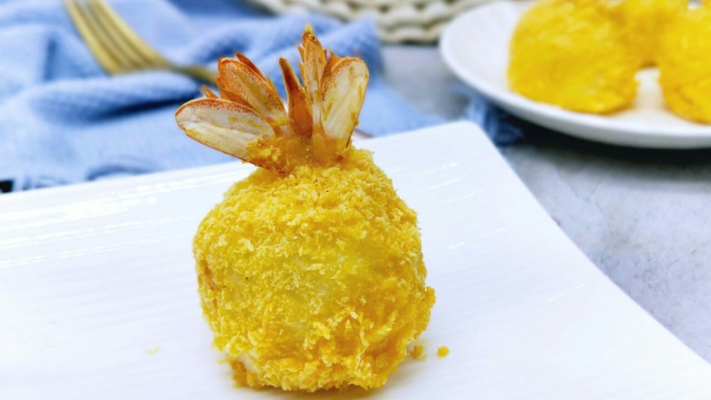 #辅食计划#黄金凤尾虾#煮蛋器版#,近看,诱惑到你吗?