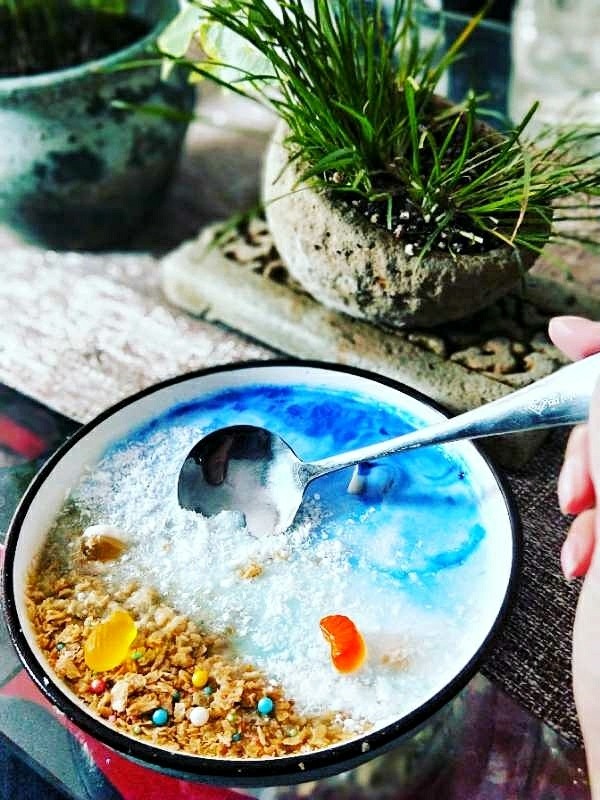 海洋世界~Smoothie bowl,海洋世界做好了可以来吃了!