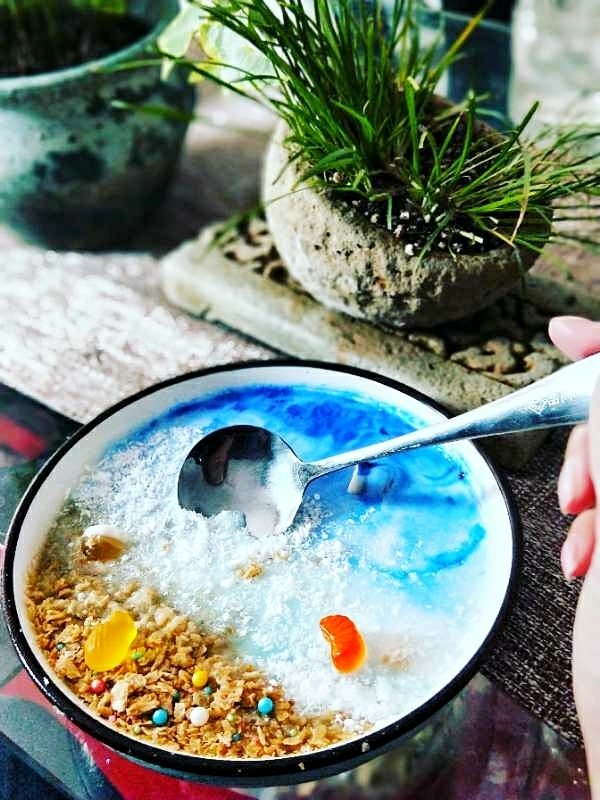 海洋世界~Smoothie bowl,海洋世界做好了可以来吃了！