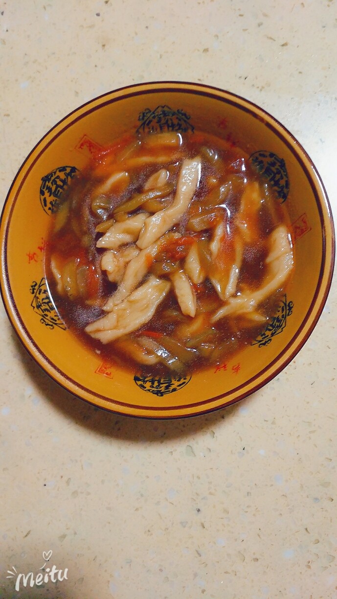 剪刀面,出锅加盐,可以加香油,今天着急忘记了