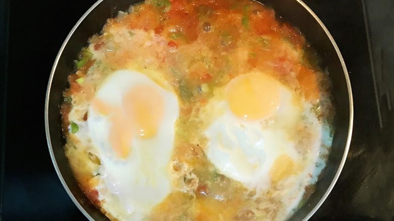 北非蛋,鸡蛋熟了,关火