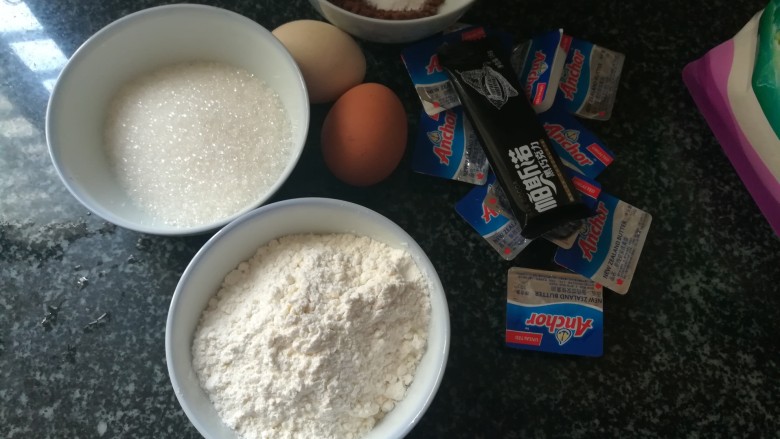 神奇的玛德琳,玛德琳蛋糕食材合影