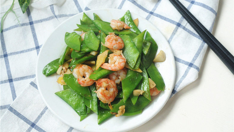 麦豆炒虾仁