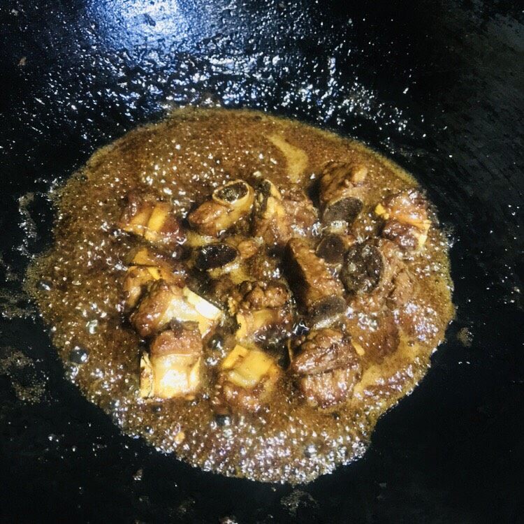 简易家常糖醋排骨,收汁即可