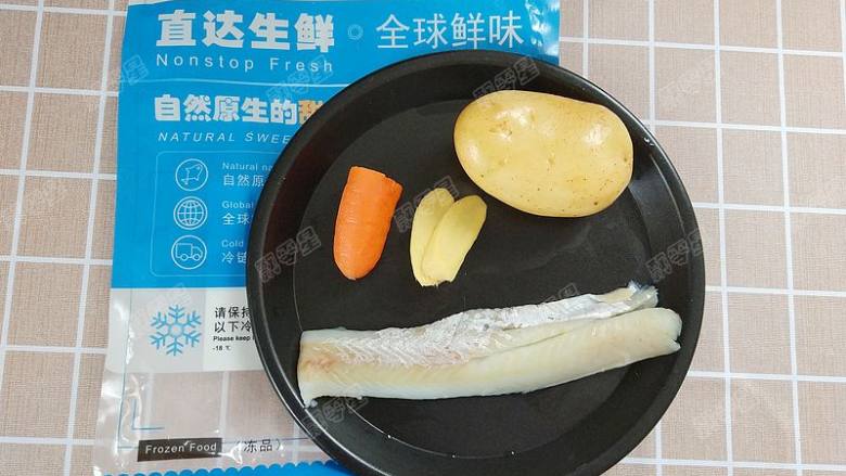 土豆鳕鱼饼,准备食材