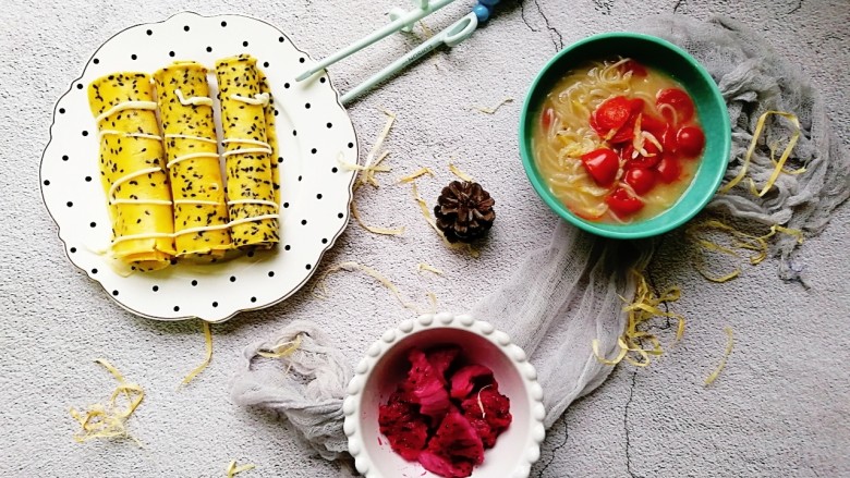 宝宝辅食—黑芝麻鸡蛋饼,超级好吃～