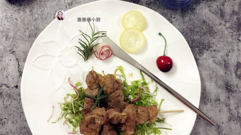 孜然肉串,成品图